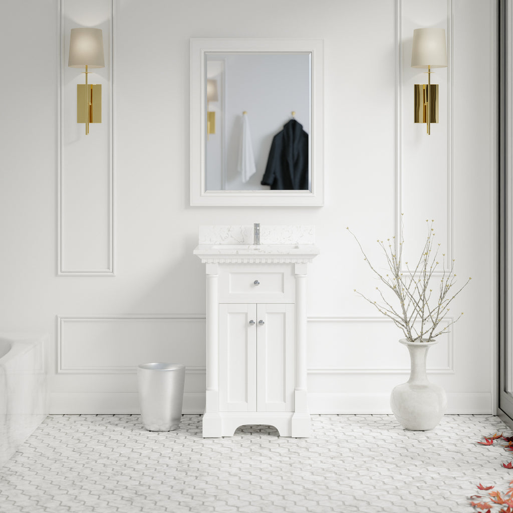 Sydney 20-inch Vanity with Engineered Marble Top – KitchenBathCollection