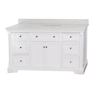 Sydney 60-inch Single Vanity with Engineered Marble Top