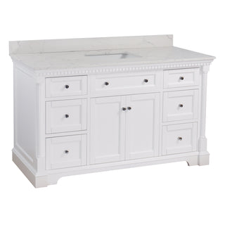 Sydney 60-inch Single Vanity with Engineered Marble Top