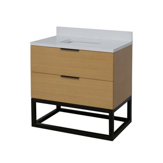 Mia 36-inch Vanity with Matte White Top