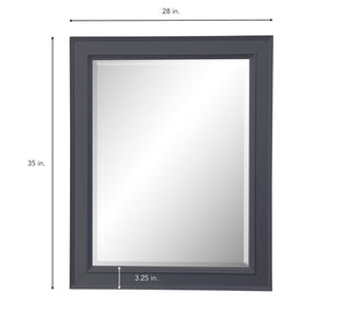 Napa 28-inch Wall Mirror (Marine Gray)