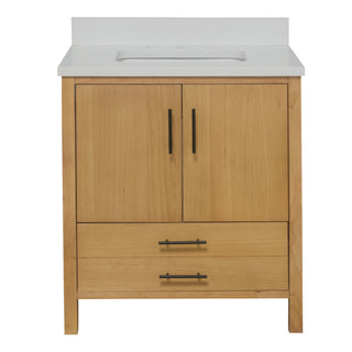 California 30-inch Vanity with Matte White Top