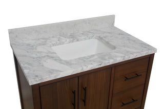 California 36-inch Vanity with Carrara Marble Top