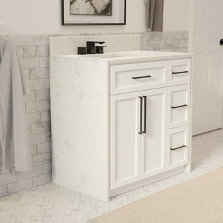 Palisade 36-inch Bathroom Vanity with Engineered Marble Top