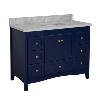 Abbey 48-inch Vanity with Carrara Marble Top