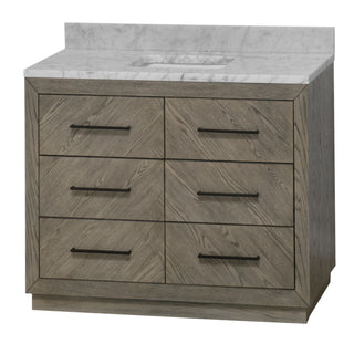 Avery 48-inch Vanity with Carrara Marble Top