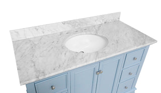 Bella 48-inch Vanity with Carrara Marble Top