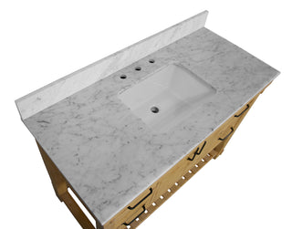 Birmingham 48-inch Vanity with Carrara Marble Top
