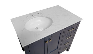Horizon 36-inch Vanity with Engineered Carrara Top