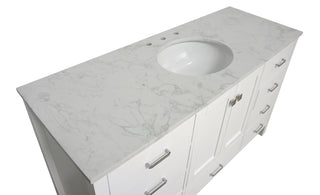 Horizon 60-inch Single Vanity with Engineered Carrara Top
