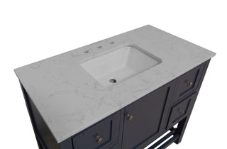 Lakeshore 42-inch Vanity with Engineered Carrara Top