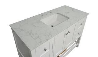 Lakeshore 48-inch Vanity with Engineered Carrara Top