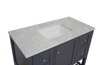 Lakeshore 48-inch Vanity with Carrara Marble Top
