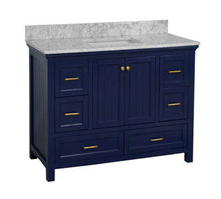 Paige 48-inch Vanity with Carrara Marble Top