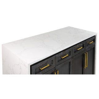 Palisade 60-inch Kitchen Island with Engineered Marble Top