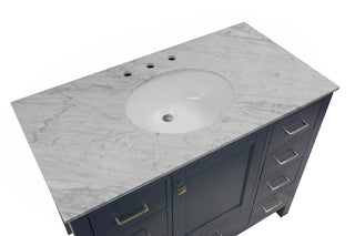 Horizon 42-inch Vanity with Carrara Marble Top