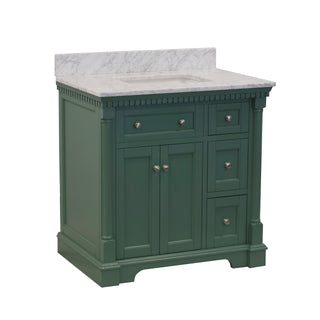 sydney 36 sage green bathroom vanity carrara marble