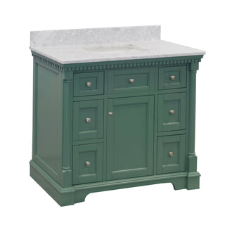 sydney 42 sage green bathroom vanity carrara marble