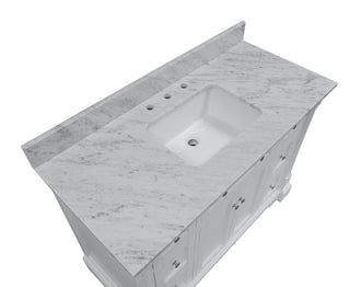 Sydney 48-inch Vanity with Carrara Marble Top