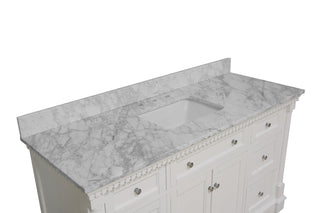 Sydney 60-inch Single Vanity with Carrara Marble Top