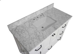 Tuscany 48-inch Vanity with Carrara Marble Top