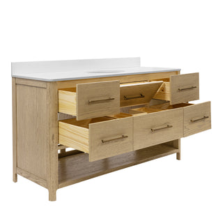 Astoria 60-inch Single Vanity with Engineered White Top