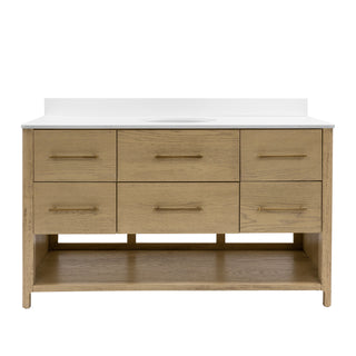 Astoria 60-inch Single Vanity with Engineered White Top