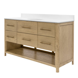 Astoria 60-inch Single Vanity with Engineered White Top