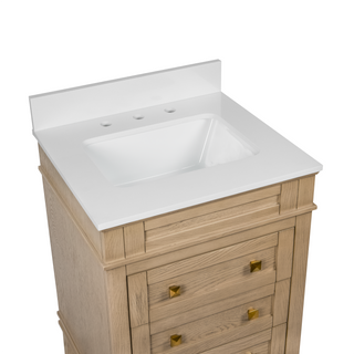 Eleanor 24-inch Vanity with Engineered White Top