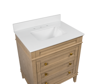 Eleanor 30-inch Vanity with Engineered White Top