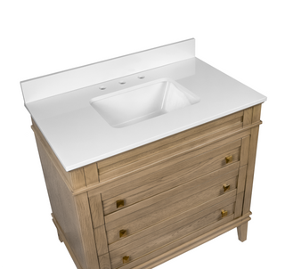 Eleanor 36-inch Vanity with Engineered White Top