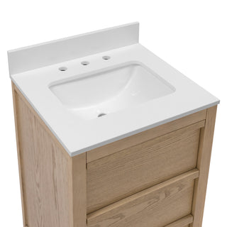 Giselle 24-inch Vanity with Engineered White Top