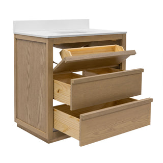 Giselle 36-inch Vanity with Engineered White Top