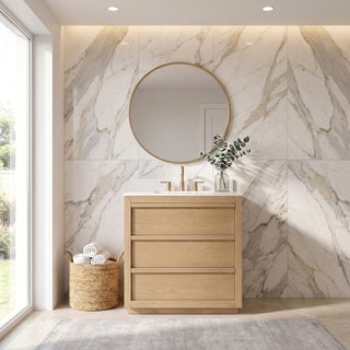Giselle 36-inch Vanity with Engineered White Top