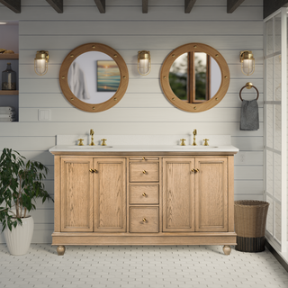 Bella 60-inch Double Vanity with Engineered White Top