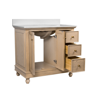 Bella 36-inch Vanity with Engineered White Top