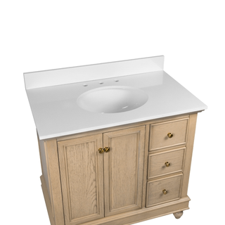 Bella 36-inch Vanity with Engineered White Top