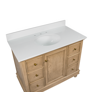 Bella 42-inch Vanity with Engineered White Top