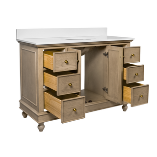 Bella 48-inch Vanity with Engineered White Top