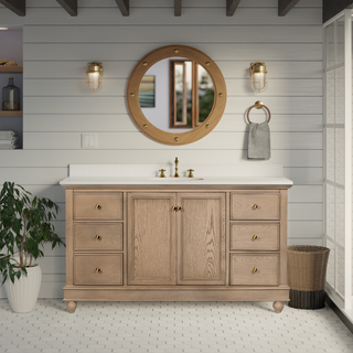 Bella 60-inch Single Vanity with Engineered White Top