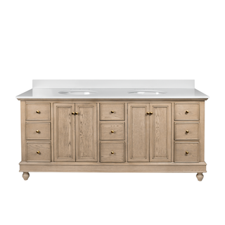 Bella 72-inch Double Vanity with Engineered White Top