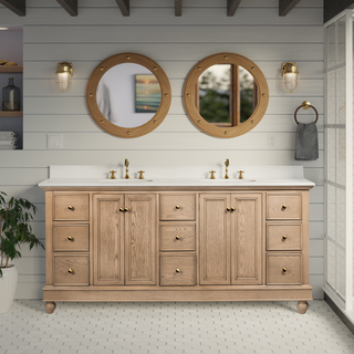 Bella 72-inch Double Vanity with Engineered White Top