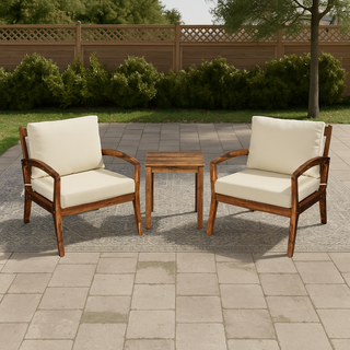 Somerset 3-Piece Outdoor Patio Lounge Chair Set