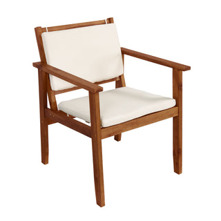 Sunnyside 4-Piece Outdoor Patio Furniture Set in Solid Acacia Wood