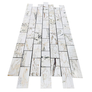 Calacatta Monet 12x24” Marble Tile (Honed) - $34.95/sq ft