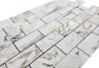 Calacatta Monet 12x24” Marble Tile (Honed) - $34.95/sq ft