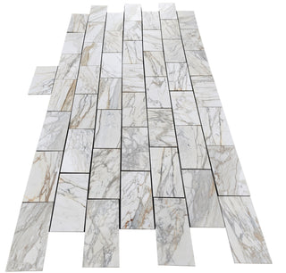 Calacatta Gold 12x24” Marble Tile (Honed) - $24.95/sq ft