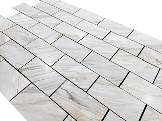 Calacatta Gold 12x24” Marble Tile (Polished) - $24.95/sq ft