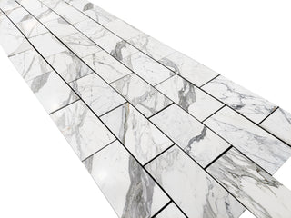 Calacatta Statuario 12x24” Marble Tile (Honed) - $24.95/sq ft