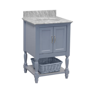 beverly 24 inch powder blue bathroom vanity carrara marble countertop